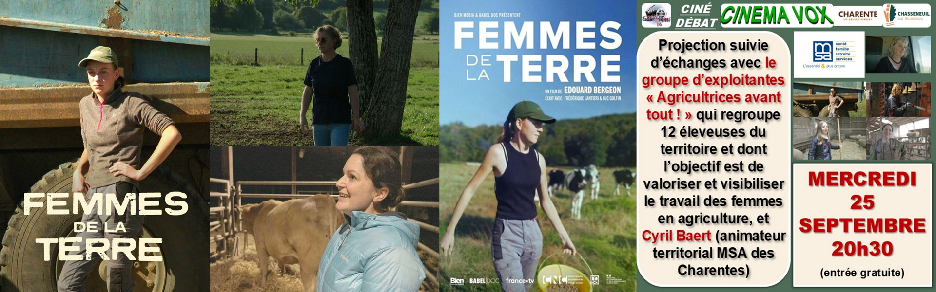 « FEMMES DE LA TERRE » (MERCREDI 25 SEPTEMBRE À 20H30 ENTRÉE GRATUITE)